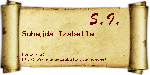 Suhajda Izabella névjegykártya