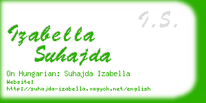 izabella suhajda business card
